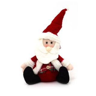 Santa Claus Christmas Doorstop | Novelty Father Christmas Fabric Door Stop 23cm