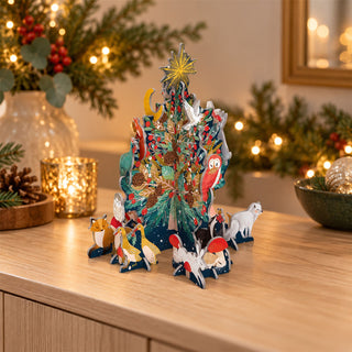 3D Christmas Advent Calendar, Forest Sancturary Tree Pop & Slot, 20cm